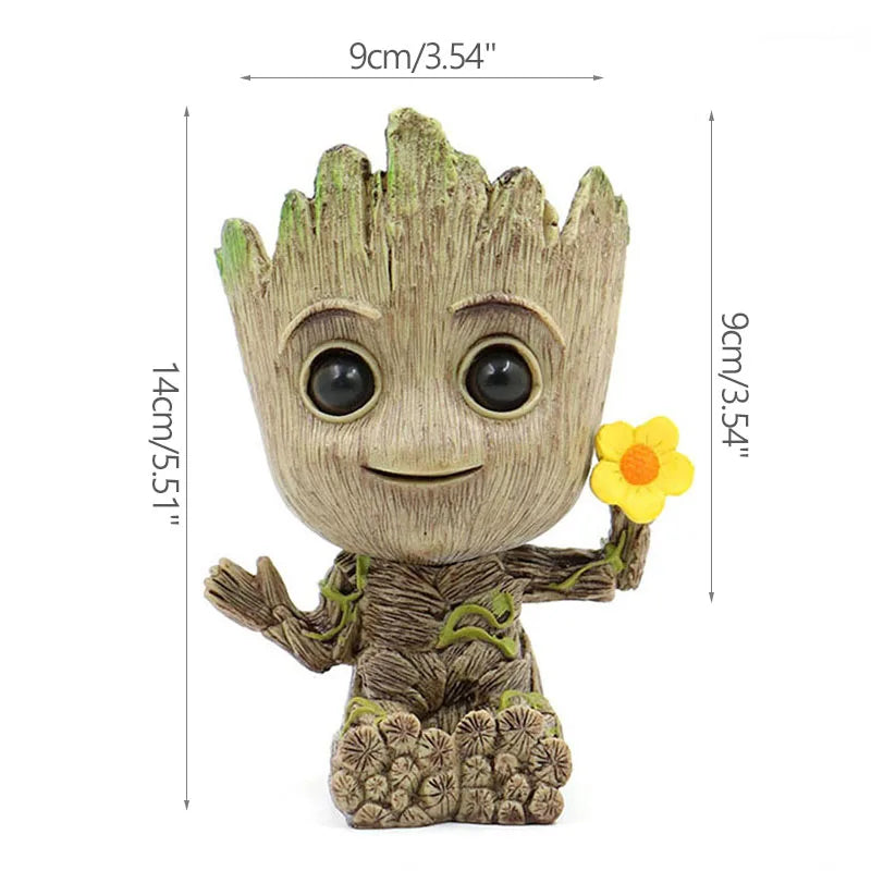 Groot Flower Pot – Planter & Pen Holder Figurine