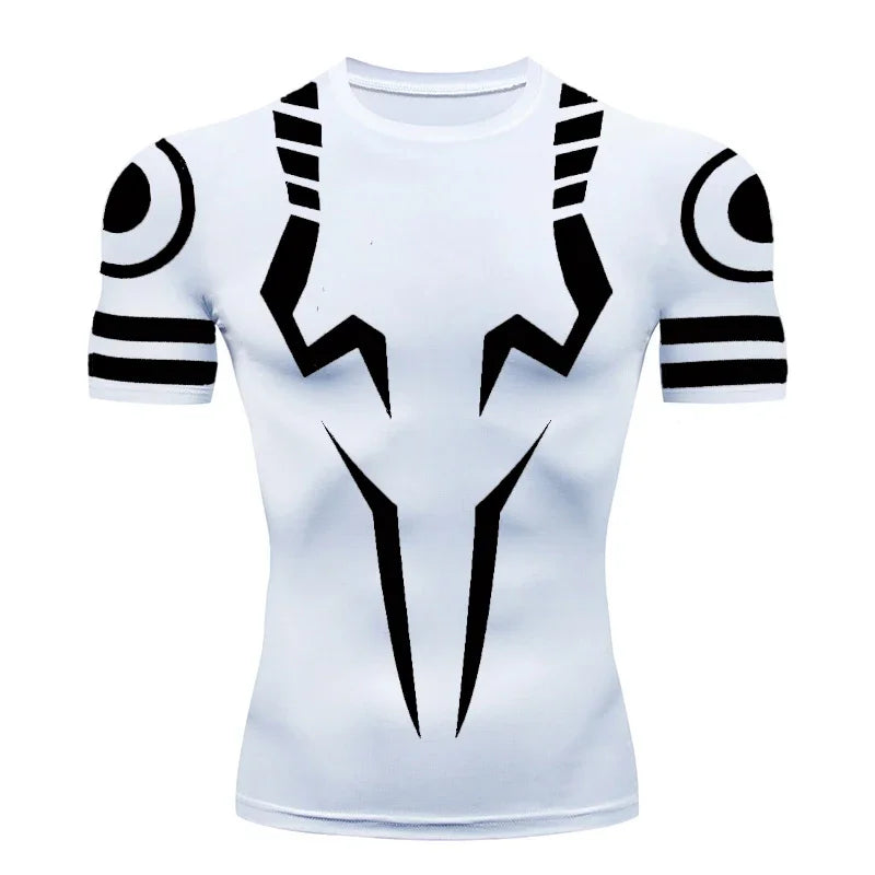 Jujutsu Kaisen 3D Print Gym T-Shirt – Oversized Anime Tee