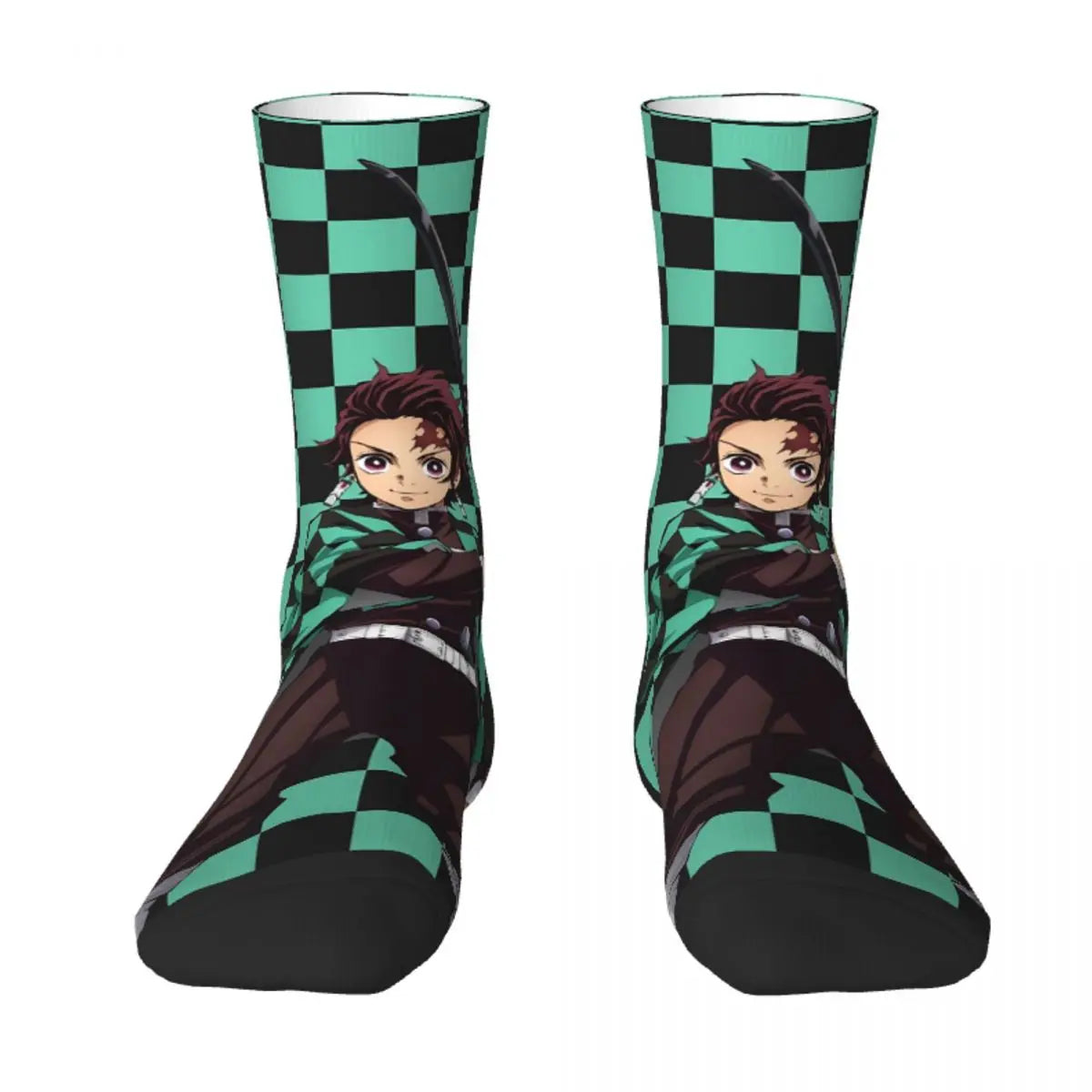 Demon Slayer Anime Crew Socks – Retro Pattern