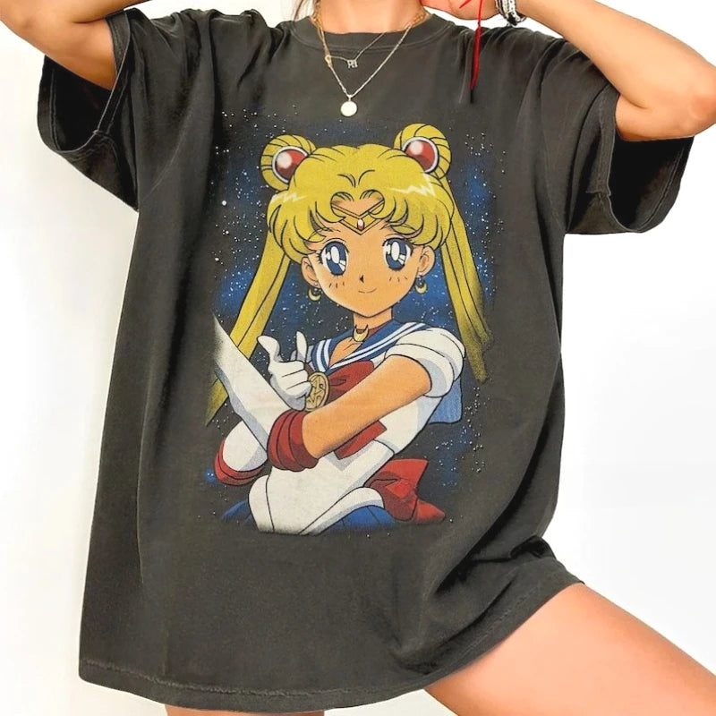 Sailor Moon Retro 90s T-Shirt – Anime Graphic Tee