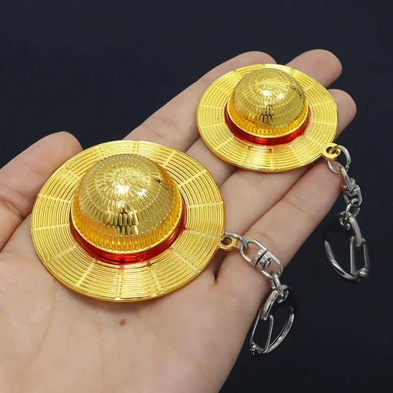 Straw Hat Keychain – One Piece Luffy Metal Pendant