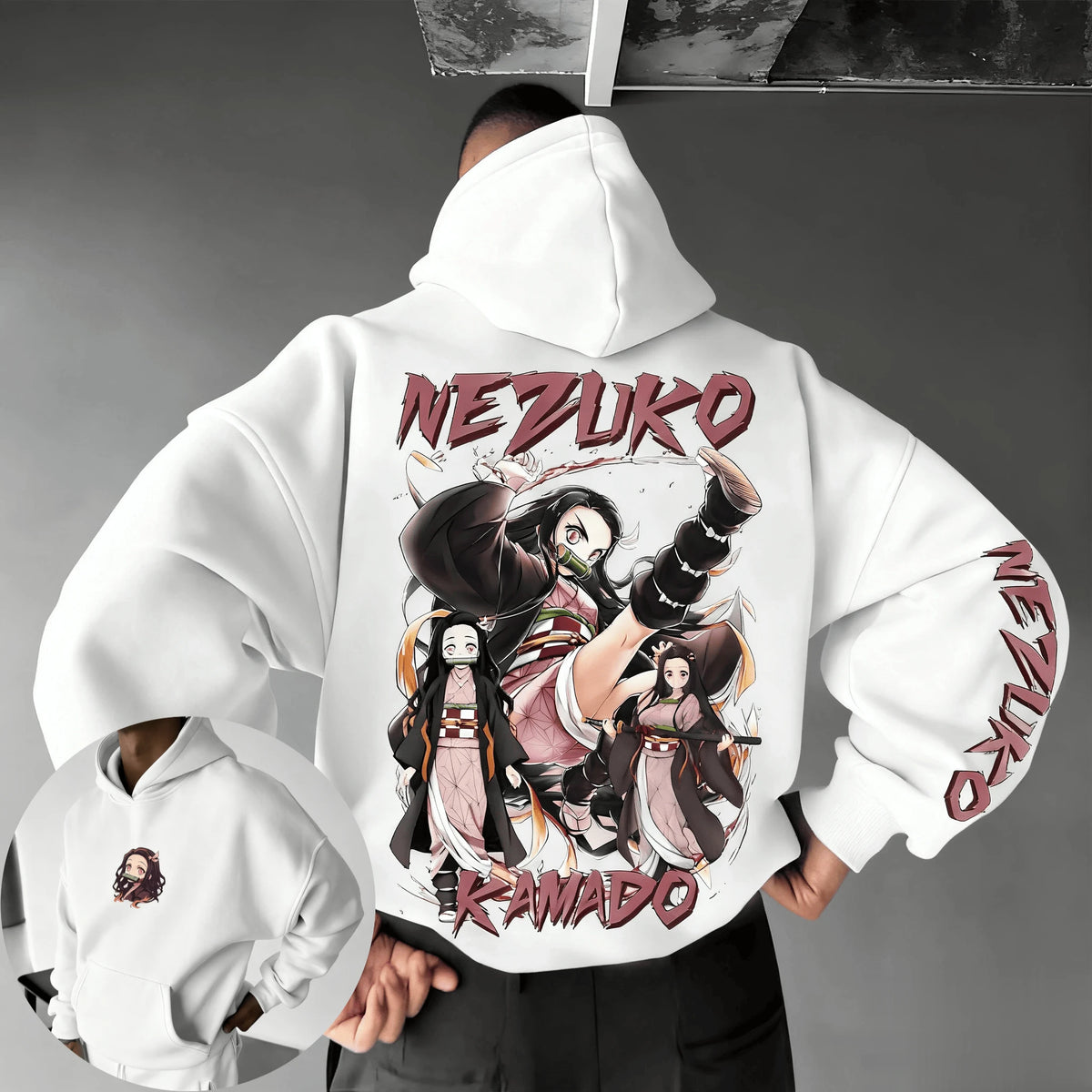 Nezuko Kamado Hoodie – Demon Slayer Unisex Anime Sweatshirt