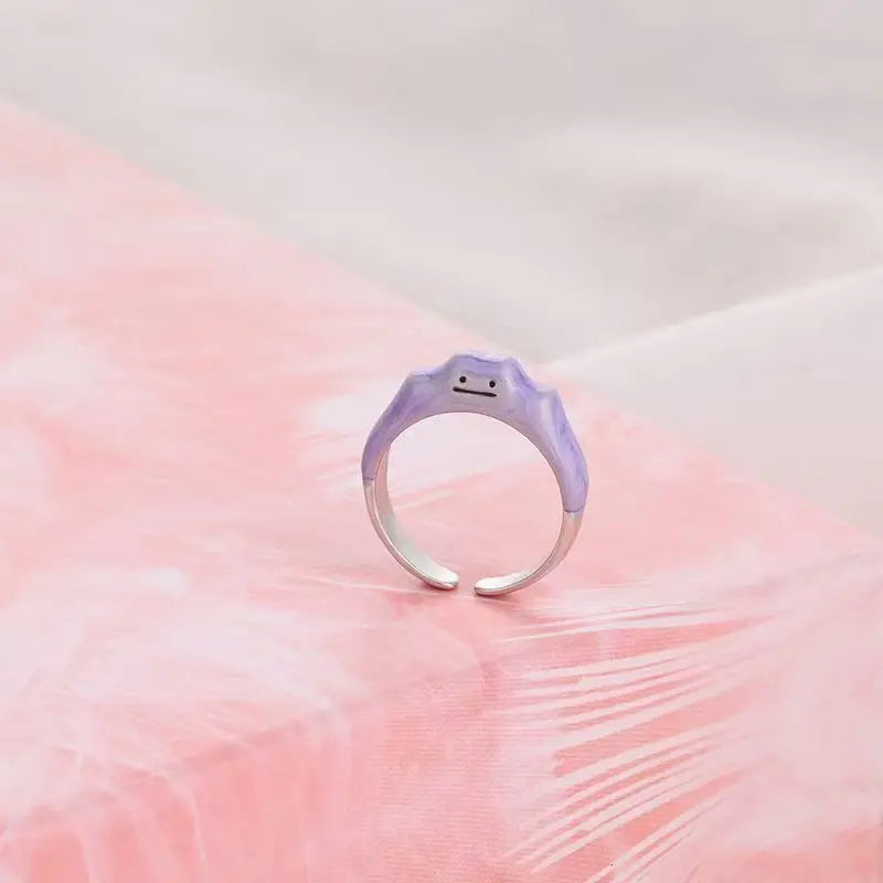 Dratini Adjustable Couple Ring – Pokémon S925 Silver