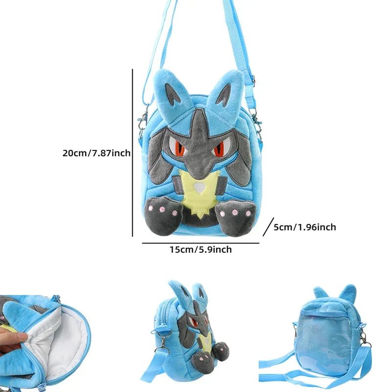 Pokémon Plush Backpack – Gengar, Snorlax, Lucario & More