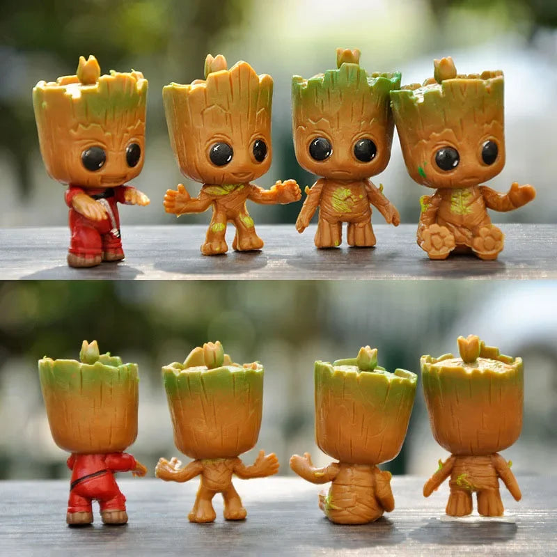 Groot Miniature Figures – 4pcs Set