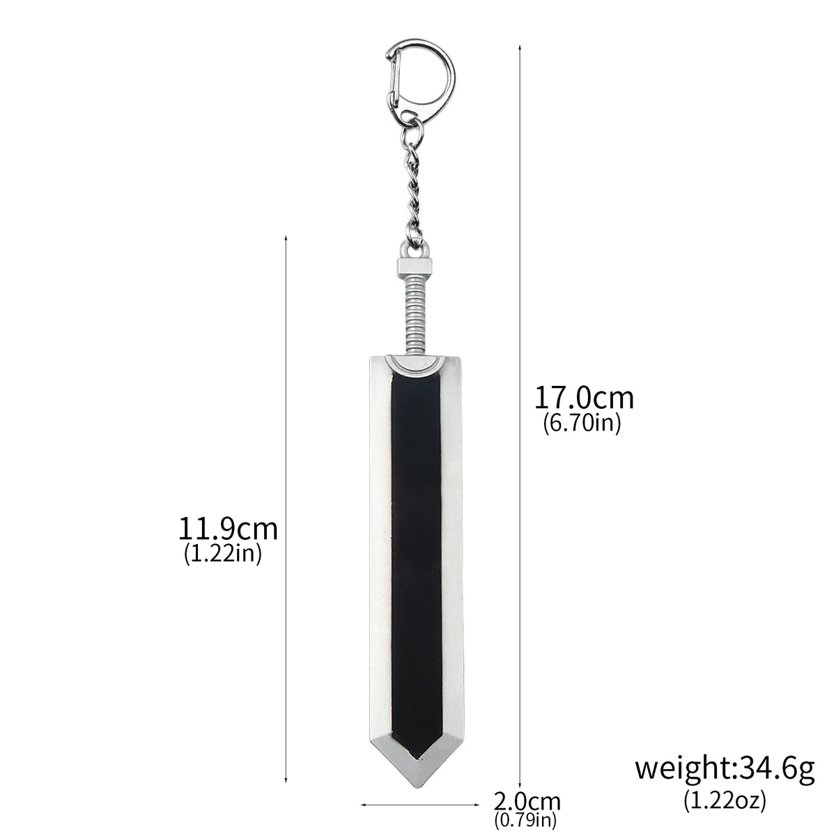 Guts Brand Keychain – Berserk Anime Pendant