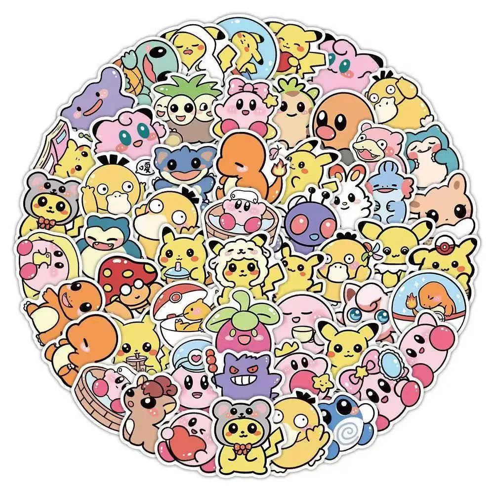 Pikachu Pokémon DIY Sticker Pack – Kawaii Decals