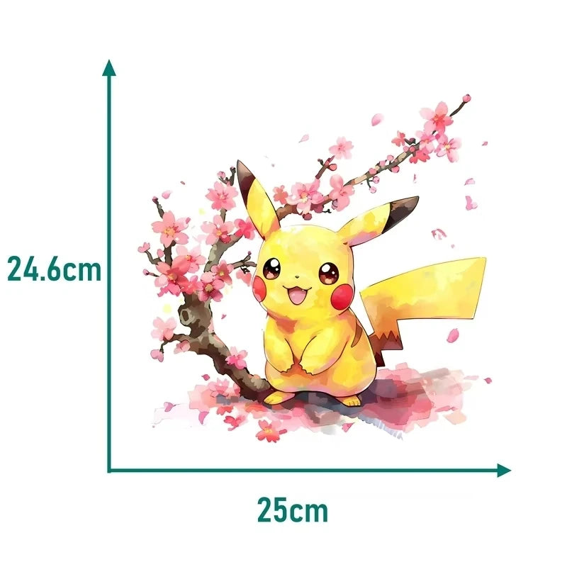 Pikachu Iron-On Patches – 2pcs Pokémon Clothing Patches