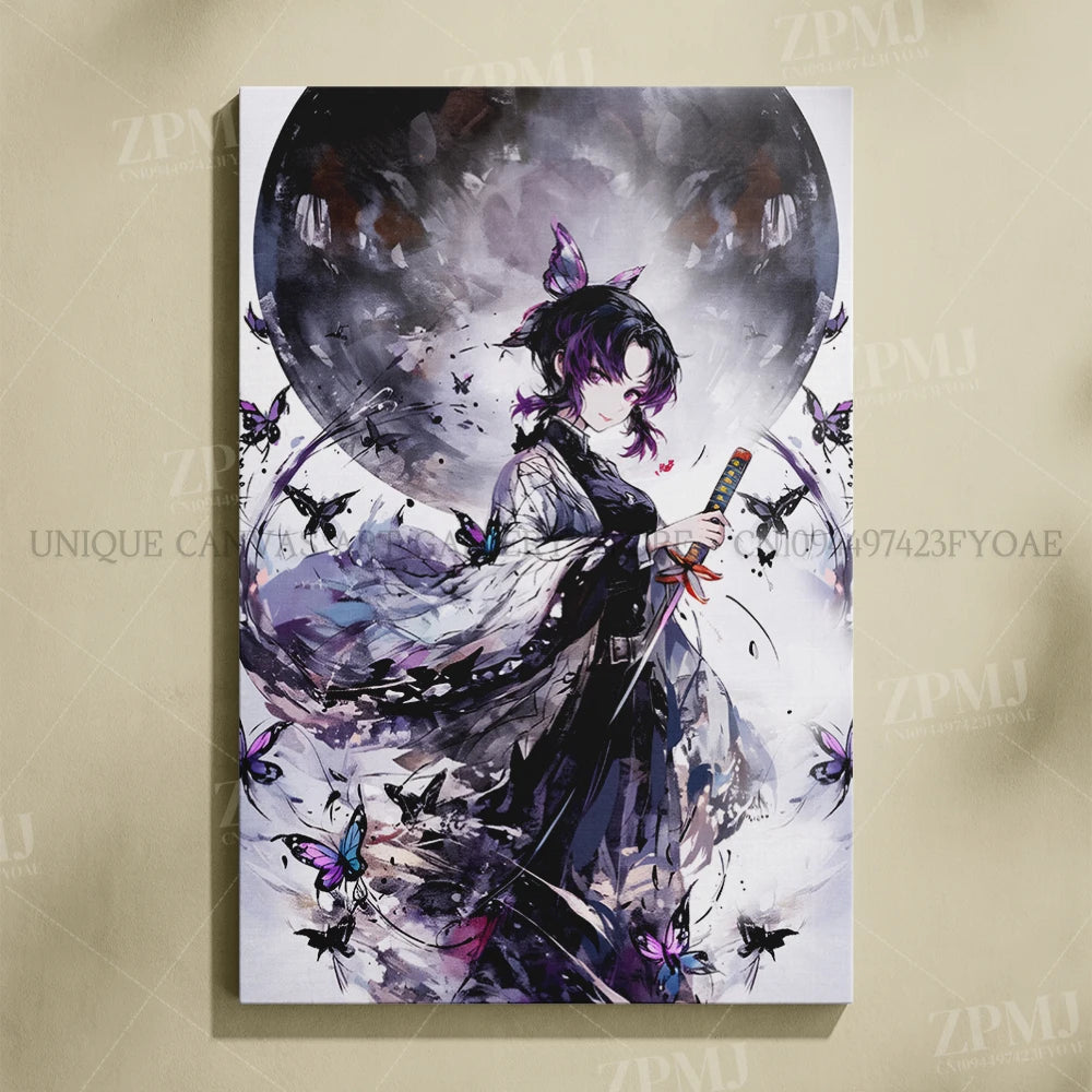 Demon Slayer Poster Art – Anime Canvas Wall Print