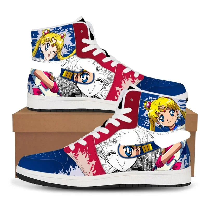 Usagi Tsukino High-Top Sneakers – Sailor Moon Anime Shoes