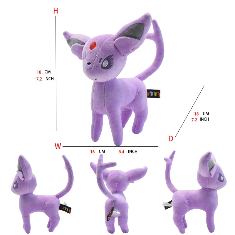 Eeveelution Plush Toys – Sylveon, Umbreon, Leafeon & More
