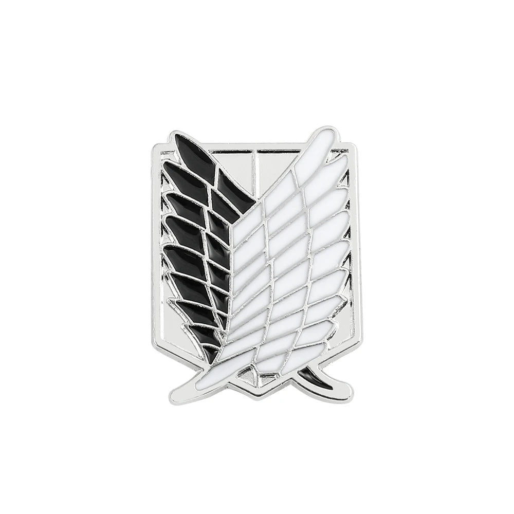Attack on Titan Enamel Pin – Eren & Mikasa Wings of Freedom