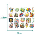 2pcs Miniso Co-Branded IP Pikachu Heat Transfer Iron-On Clothes Patches for Printed Vinyl Thermal Washable Children's T-Shirt Decor