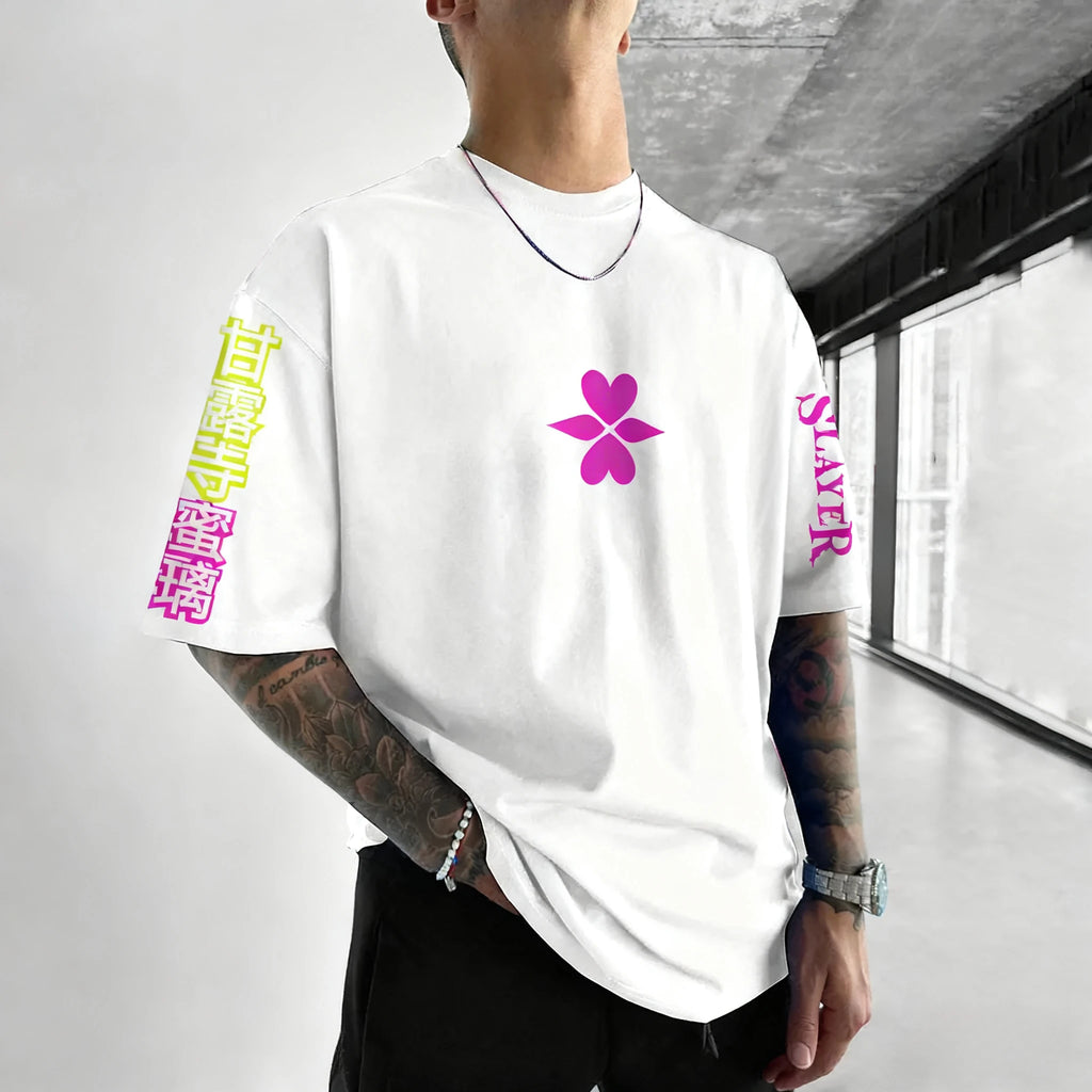 Demon Slayer Co-Branded T-Shirt – Harajuku Anime Tee