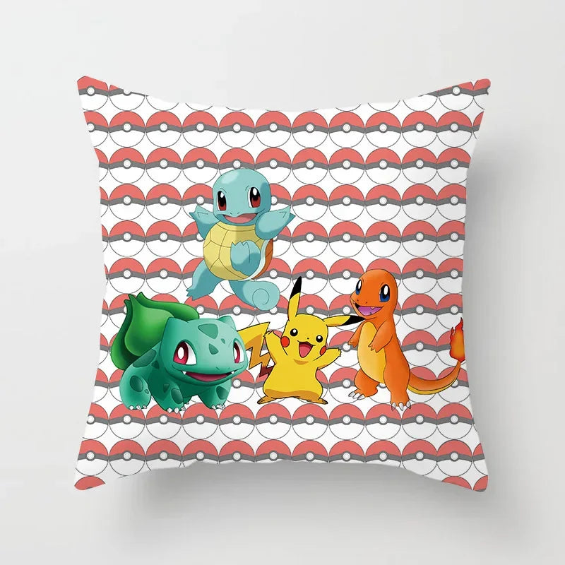 Pikachu Pillow Cover 45x45cm – Pokémon Cushion Case