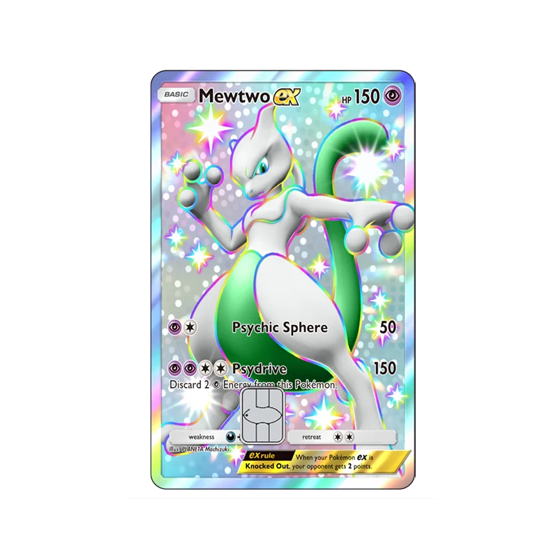 Mewtwo Pokémon Card Skin Sticker – Credit Card Decal