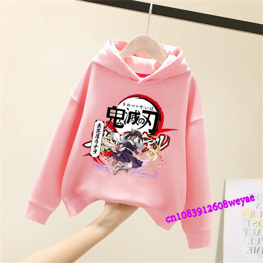 Demon Slayer Kids Hoodie – Anime Print Sweatshirt
