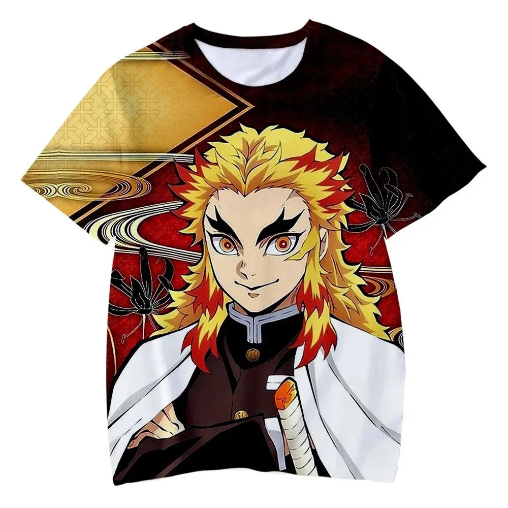 Demon Slayer 3D T-Shirt – Parent & Child Anime Tee