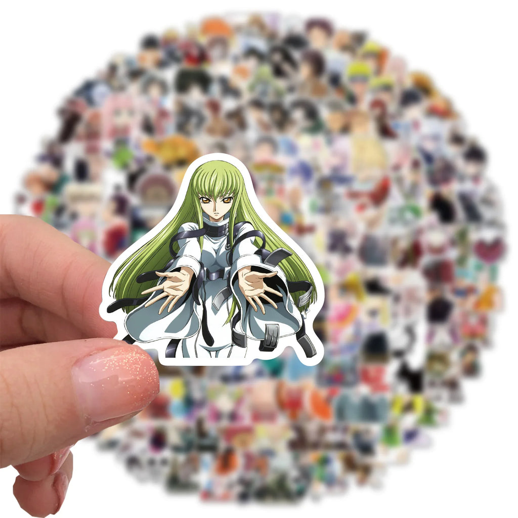 Anime Sticker Pack 300pcs – One Piece, Jujutsu Kaisen & Dragon Ball