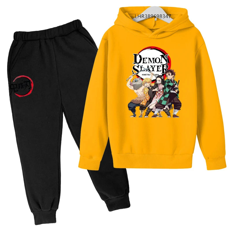 Anime Ninja Kids Hoodie & Pants Set