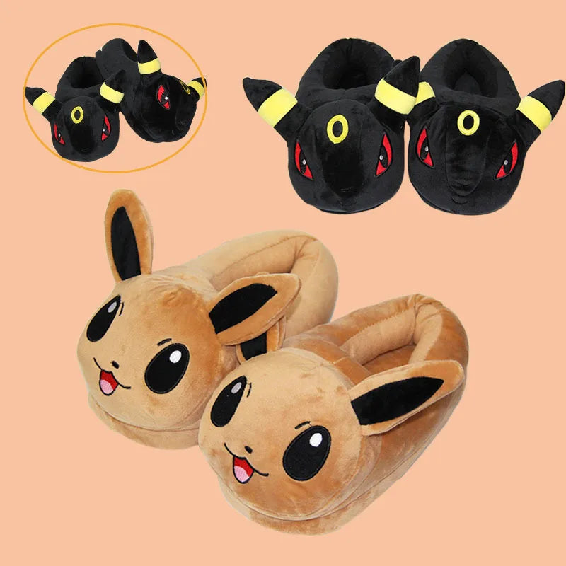 Pokémon Plush Slippers – Pikachu, Eevee & Umbreon
