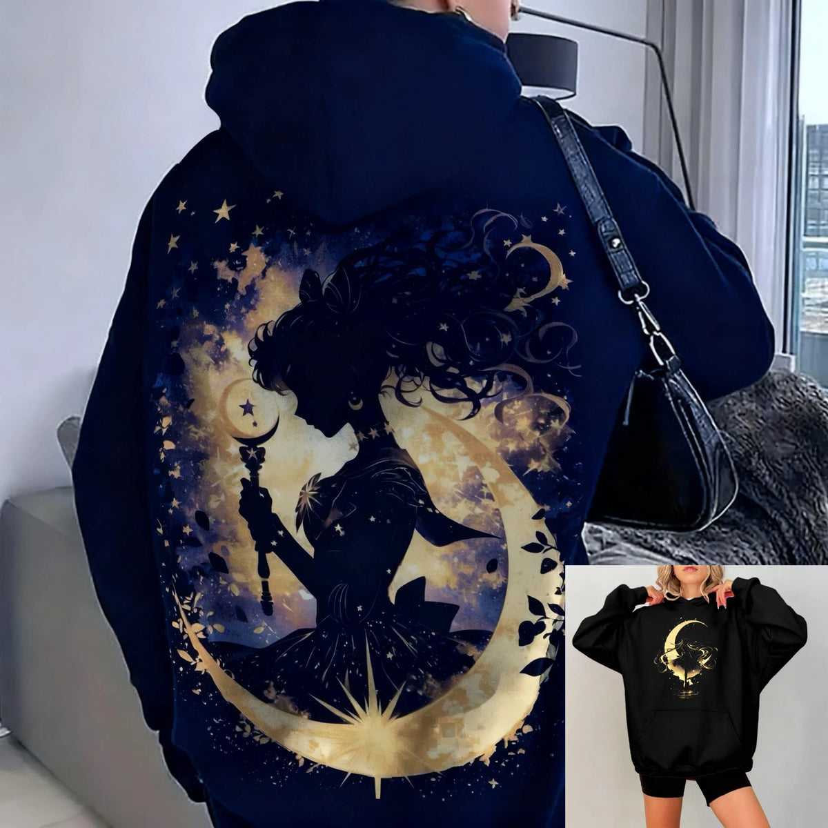 Sailor Moon Oversized Vintage Hoodie