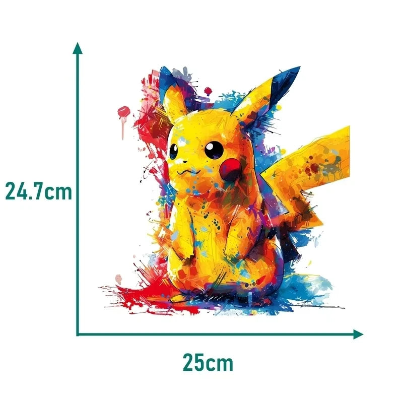 Pikachu Iron-On Patches – 2pcs Pokémon Clothing Patches