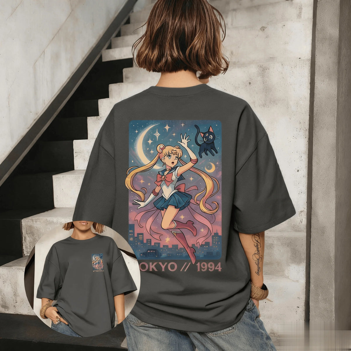 Sailor Moon Graphic T-Shirt – Vintage Oversized Anime Tee