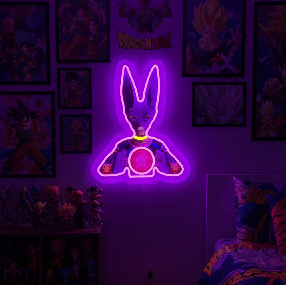 Pokémon & Dragon Ball Neon LED Light – Anime Wall Art