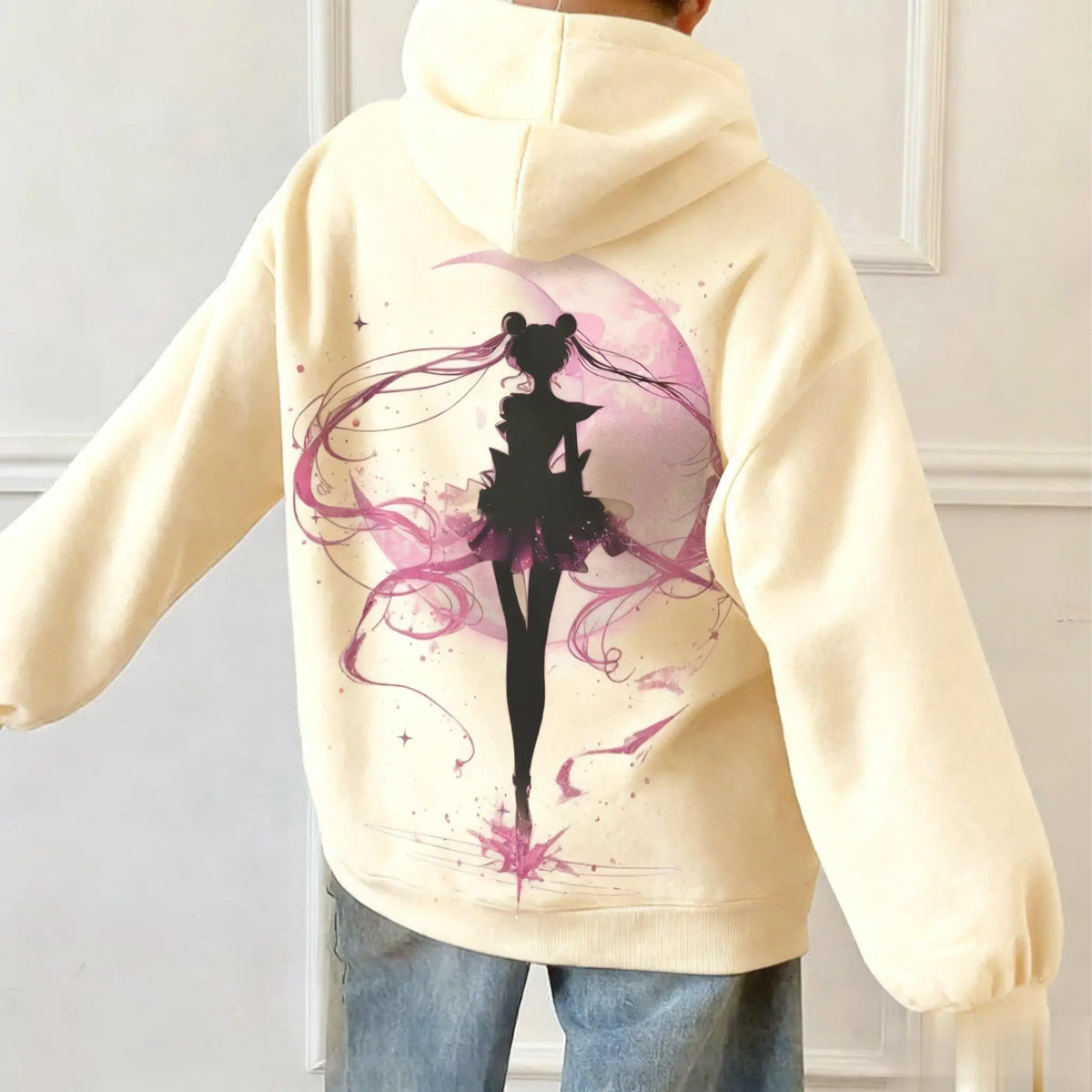 Sailor Moon Oversized Hoodie – Kawaii Anime Pullover