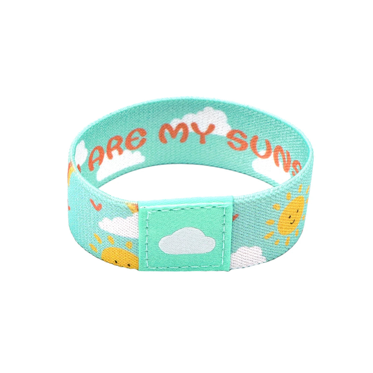 Sunflower Art Waves Wristband Bracelet