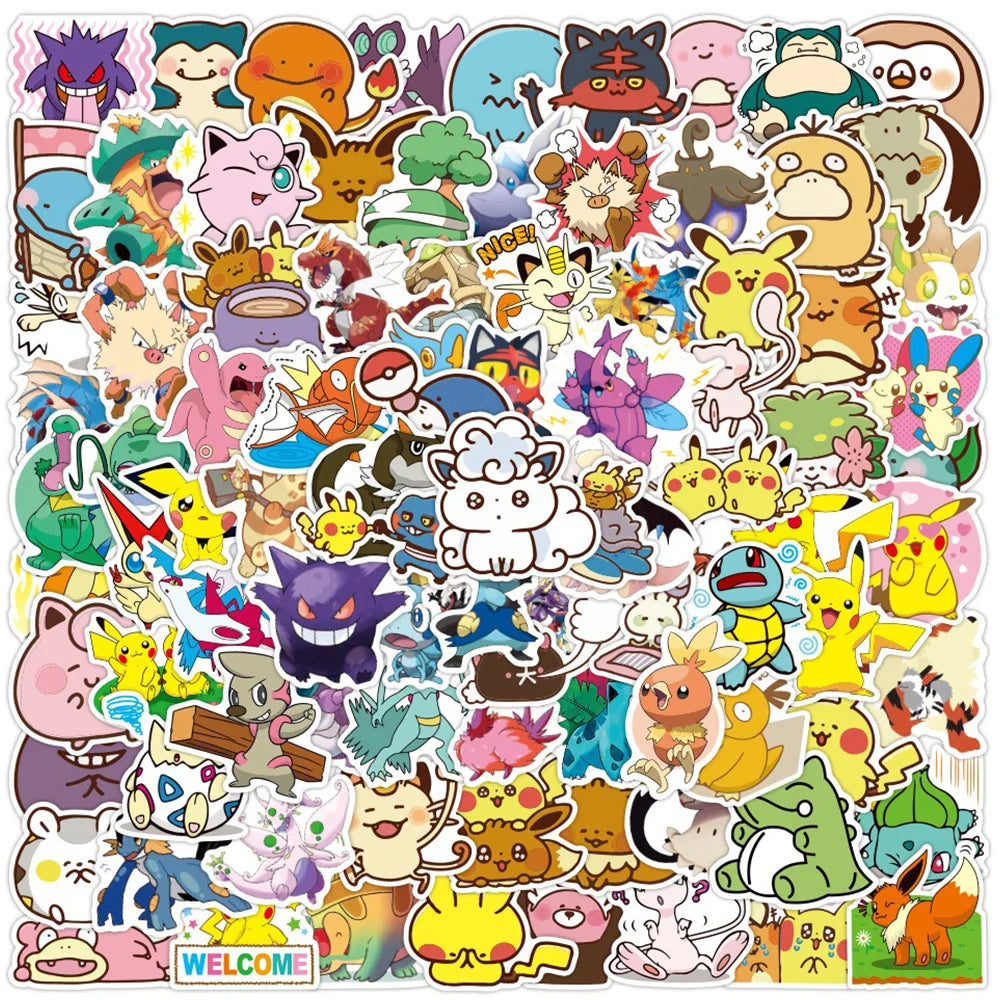 Pikachu Pokémon Decal Pack – Waterproof Stickers