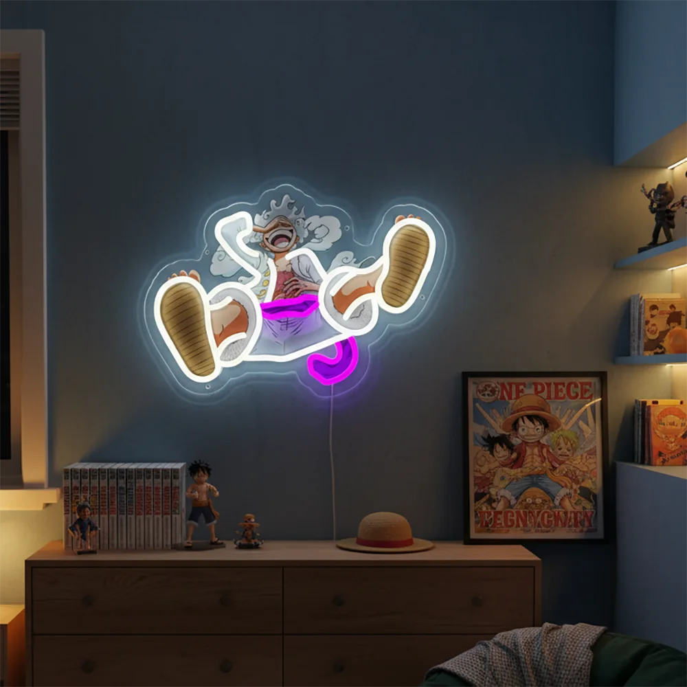 Pokémon & Dragon Ball Neon LED Light – Anime Wall Art