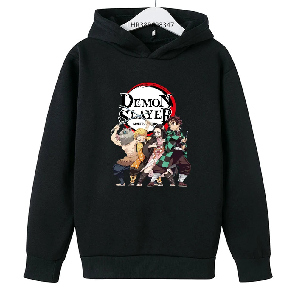 Demon Slayer Kids Hoodie – Anime Print Coat