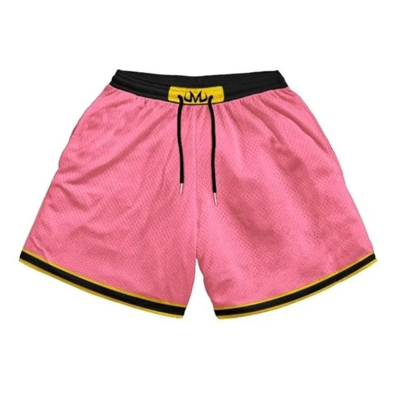 Anime 3D Print Gym Shorts with Pockets