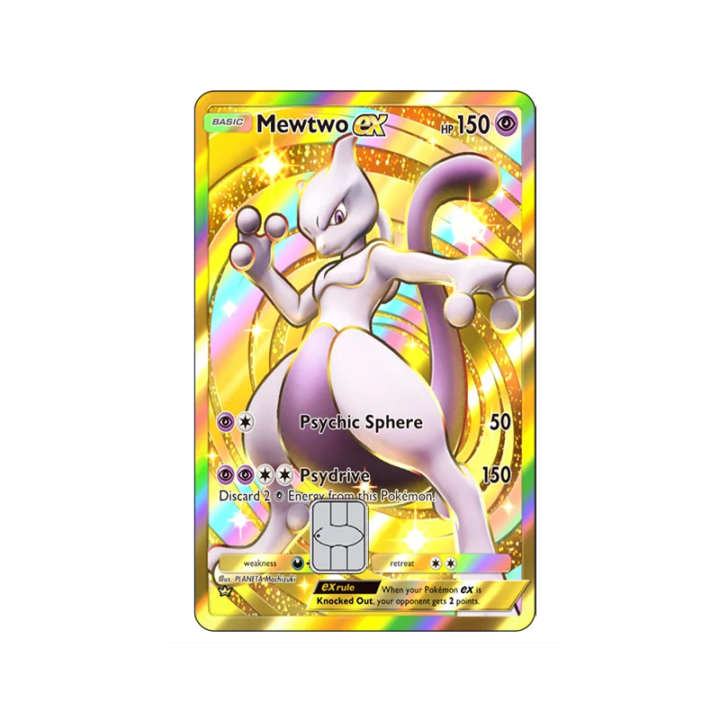 Mewtwo Pokémon Card Skin Sticker – Credit Card Decal