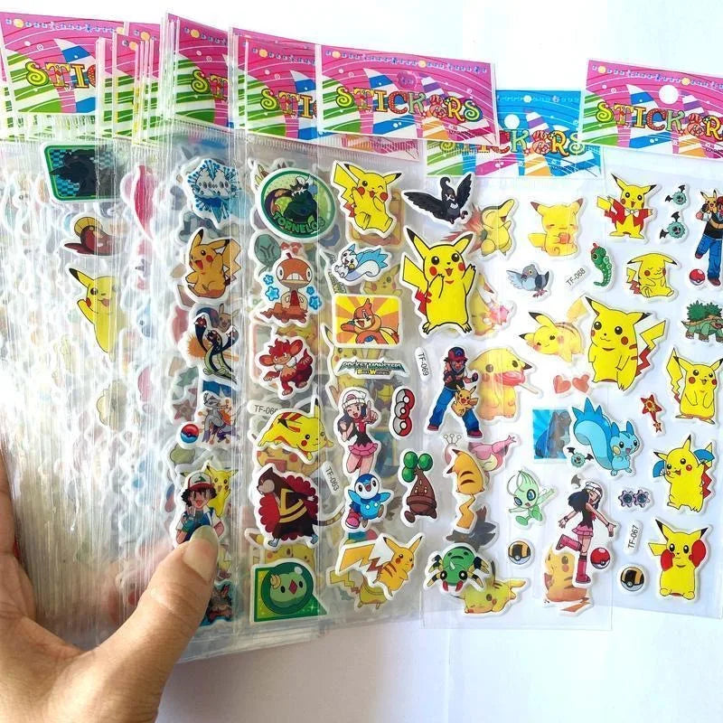 Pikachu 3D Bubble Stickers – Pokémon Kids Toy