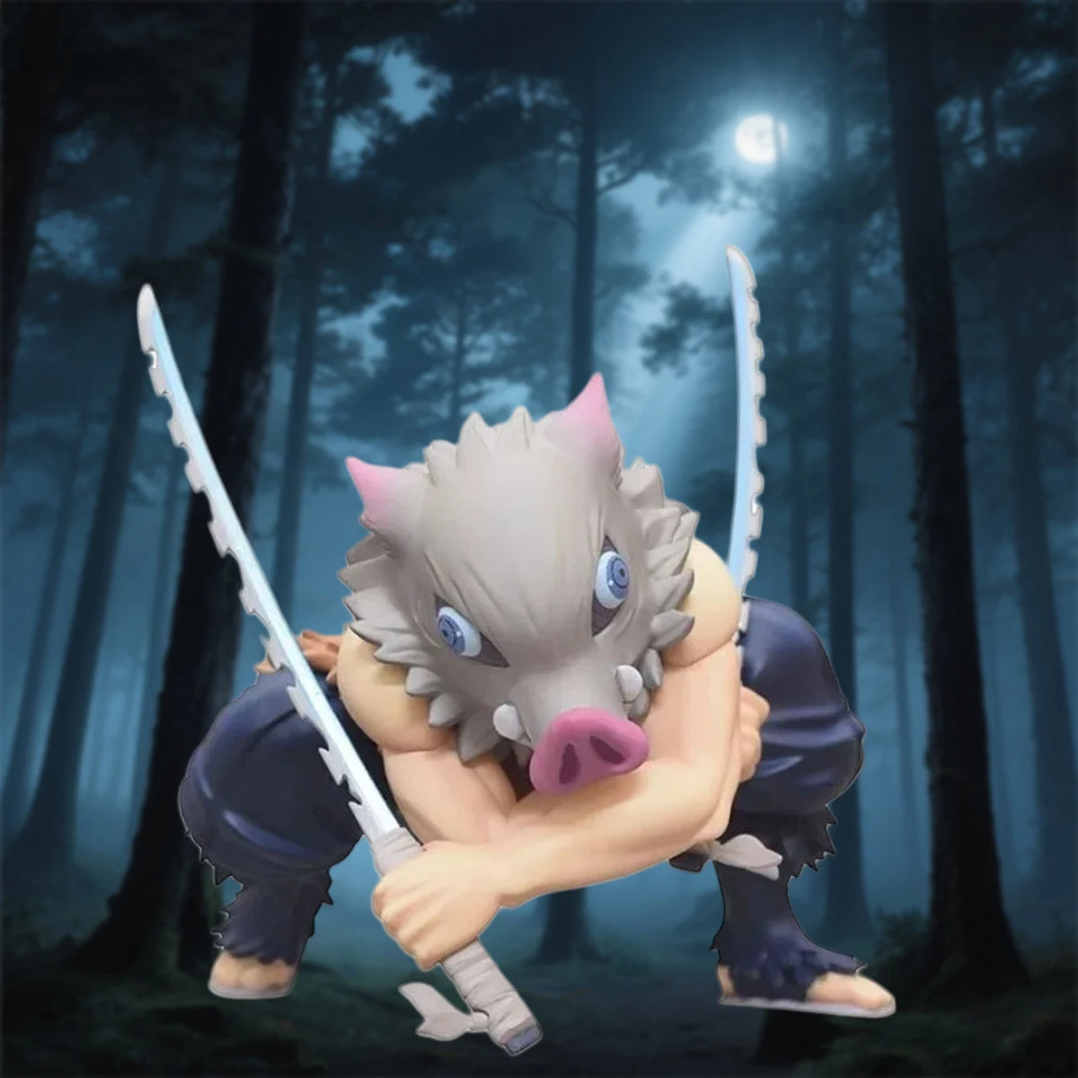 Inosuke Twin Swords Model – Demon Slayer Anime Figure