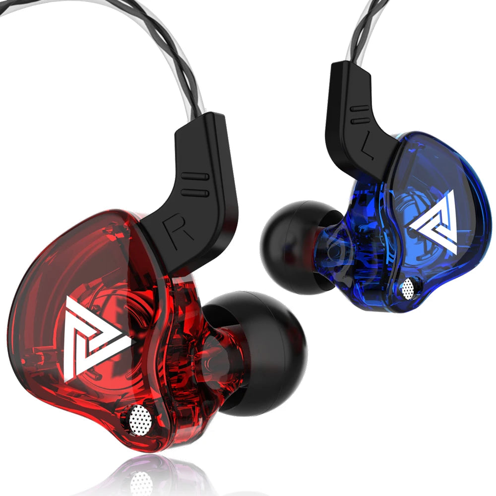 Original QKZ AK6 In-Ear Earphone 6 Dynamic Driver Unit Headphone with Mic Stereo Sports HiFi Subwoofer Headset Monitor Earbuds