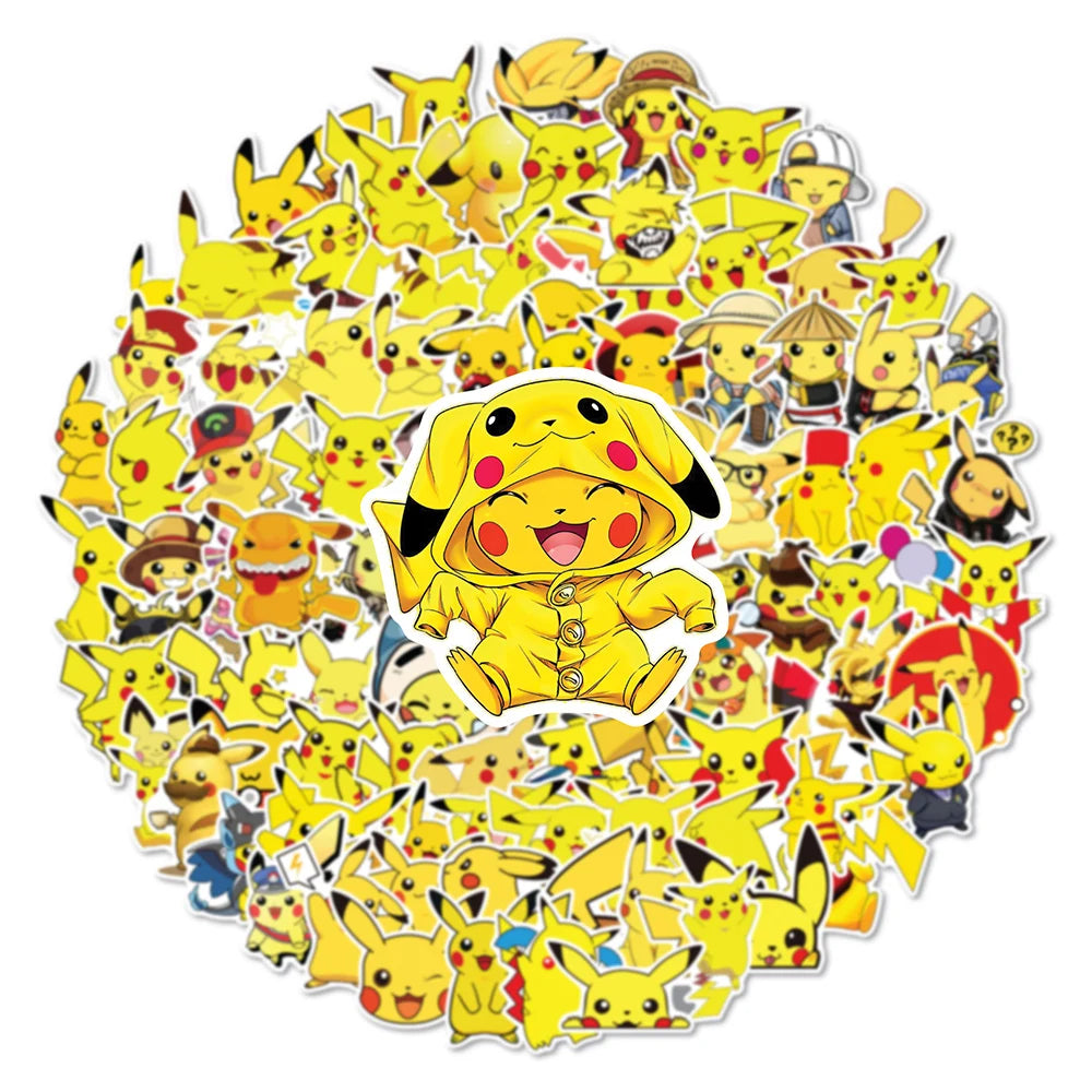 Pikachu Pokémon Sticker Pack – Waterproof Vinyl Decals
