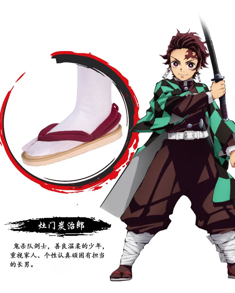 Demon Slayer Wooden Clogs – Anime Cosplay Sandals