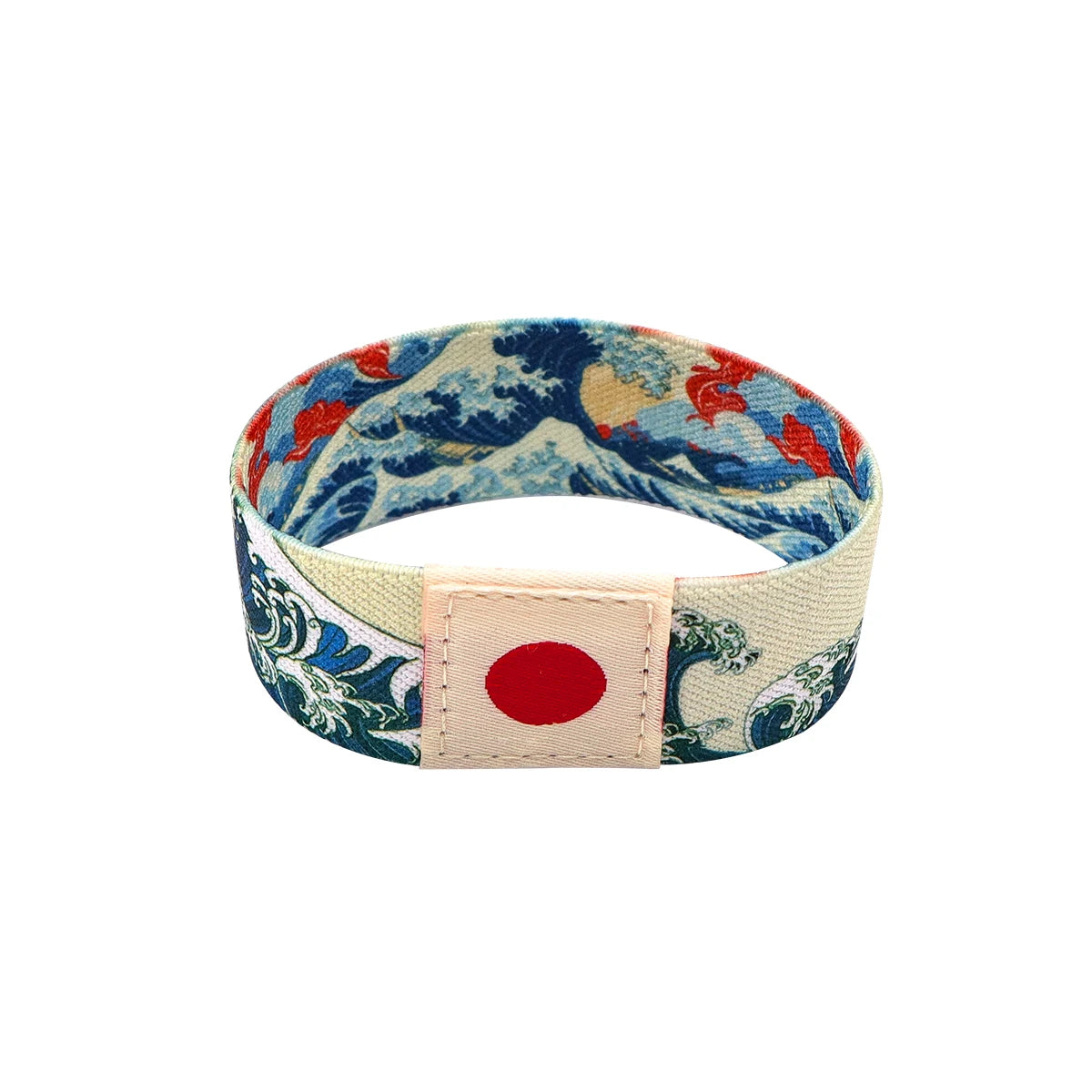 Sunflower Art Waves Wristband Bracelet