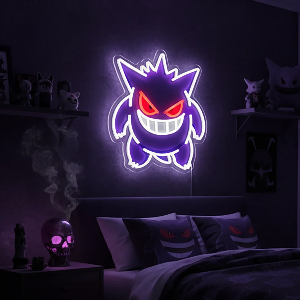 Pokémon & Dragon Ball Neon LED Light – Anime Wall Art