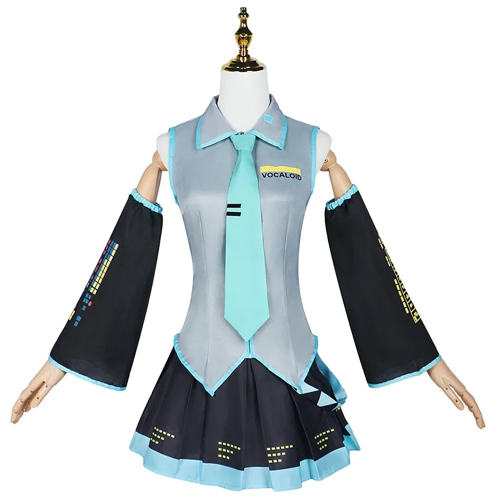 Hatsune Miku Cosplay Costume with Wig – Vocaloid