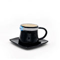 Upside-Down Hat Mug & Saucer – Creative Coffee Cup