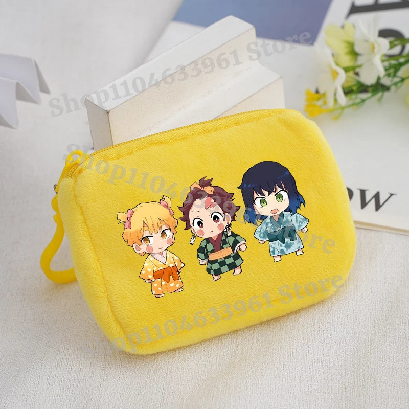 Demon Slayer Coin Purse – Anime Plush Mini Wallet
