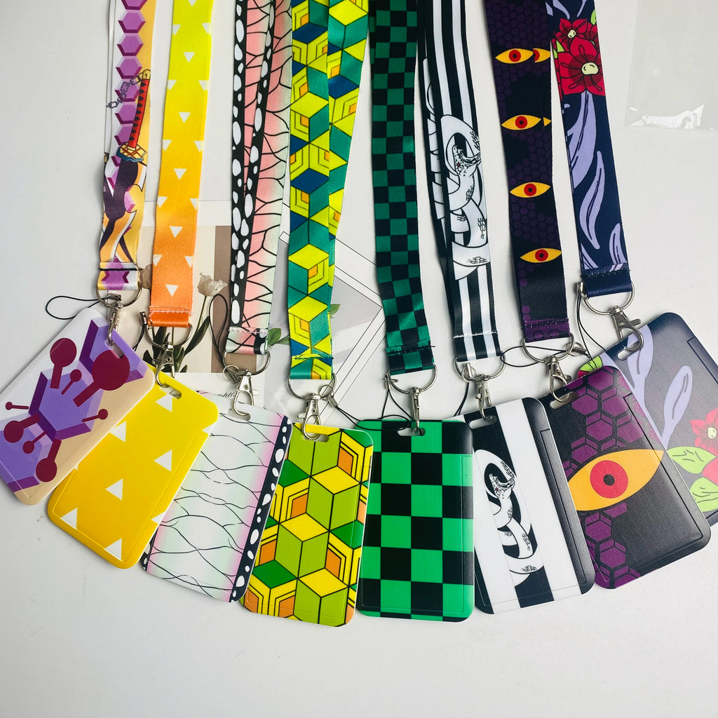 Anime Card Holder Lanyard – ID & Bus Pass Neck Strap