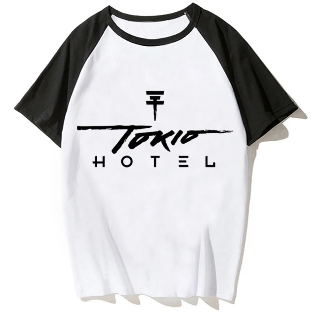 Tokio Hotel Y2K Graphic Tee – Women's 2000s Top