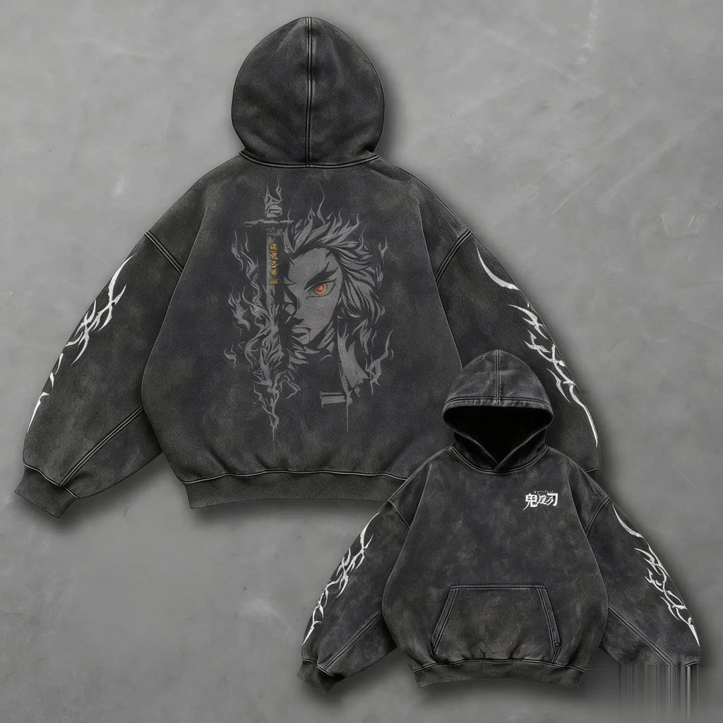 Demon Slayer Harajuku Vintage Hoodie