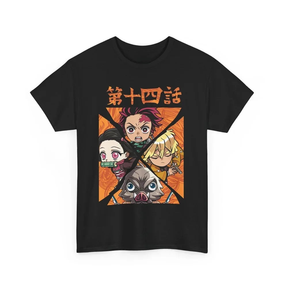 Demon Slayer Quartet T-Shirt – Tanjiro, Nezuko, Zenitsu & Inosuke